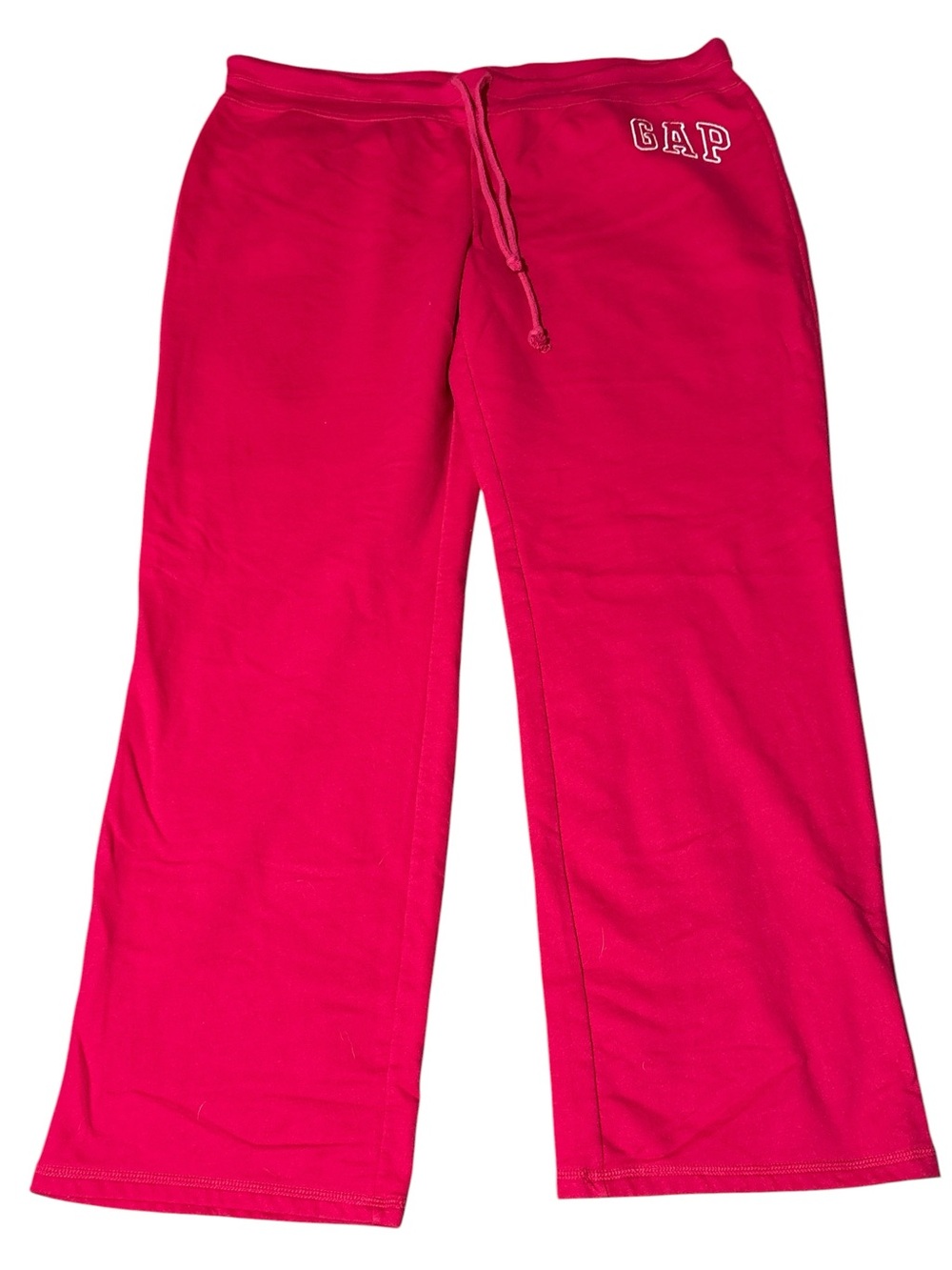 GAP Logo Pink Drawstring Fleece Pants - Picture 2 of 3